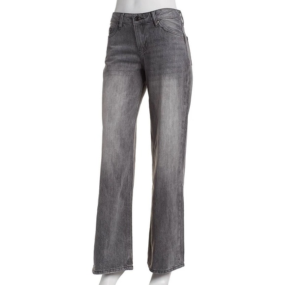 YMI Black Wide-Leg low rise Jeans - Picture 1 of 6